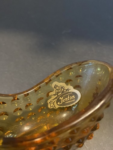 Vintage Fenton Cat Head Glass Slipper Figurine 5.5” Amber + 1 Shoe Unbranded - Picture 4 of 24