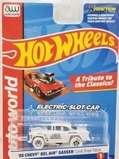Autoworld Xtraction Ultra G Candy Striper Tribute '55 Bel Air Gasser Iwheel Slot