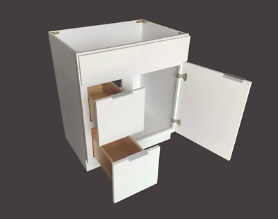 NITURRA Moderno Series - 30'' Bathroom Vanity Flat Door Style RTA Cabinet base