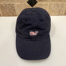 Vineyard Vines Baseball Cap Strapback Hat Men OSFA Blue Pink Whale Logo Dad Golf