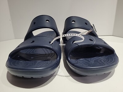 Crocs Classic Sandal Navy Lightweight Unisex Relaxed Fit Men's