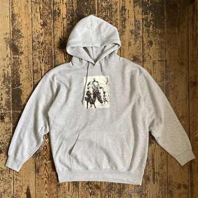 Actual Fact DMX Dogs Printed Hoodie Hoody Pullover Sweatshirt in Heather Grey