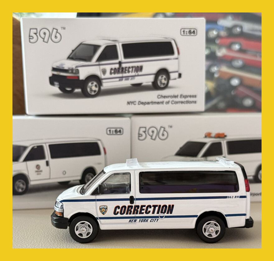 MAY 2025 596 MODEL Chevrolet Express Police Van 1/64 | eBay