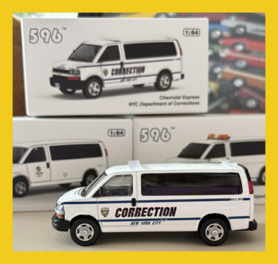 MAY 2025 596 MODEL Chevrolet Express Police Van 1/64 | eBay