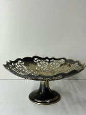 Vintage Mappin & Webb Silver Plate Ornate Decorative Footed Cake Stand/Dish