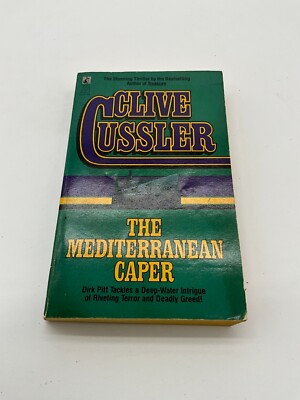 Mediterranean Caper by Clive Cussler 1988, Mass Market Paperback Pocket Books BI