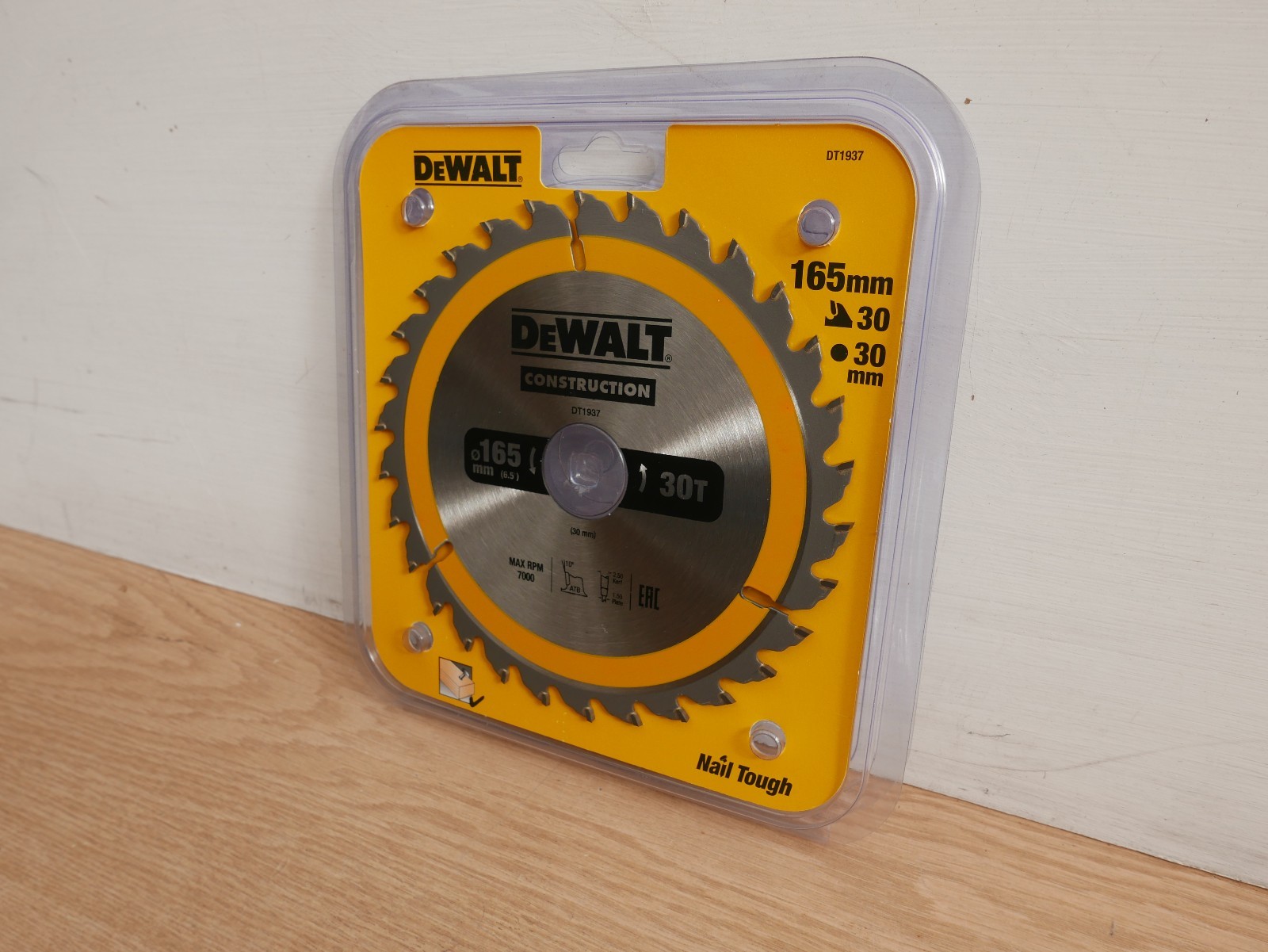 DEWALT DT1937 165MM X 30MM BORE 30T TCT SAW BLADE