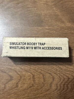 Vintage Simulator Booby Trap Whistling M119 With Accessories EMPTY BOX
