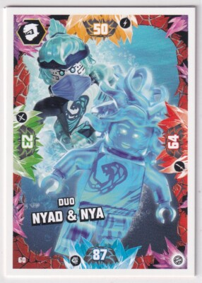 タレントカード nya Lego Ninjago Serie 8 TCG Karte Nr. 60 Duo Nyad & Nya | eBay