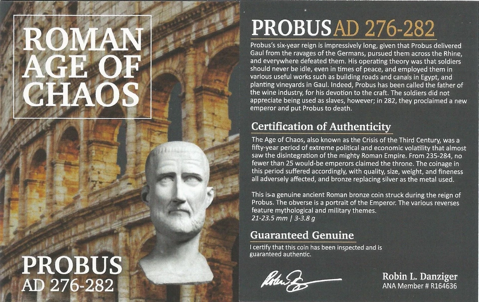 NGC ( AU ) Probus AD276-282 Aurelianianus / Antoninianus Roman Coin NGC Ancients - Image 3 of 3