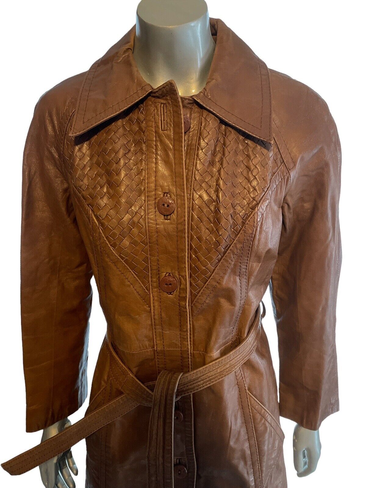 Vintage 70s Suburban Heritage Brown Leather Belte… - image 2