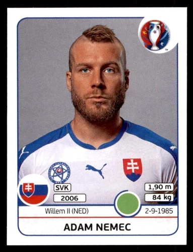 Panini Euro 2016 Adam Nemec Slovakia No. 232
