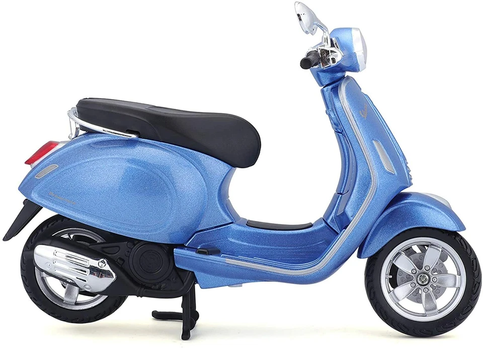 Maisto 32721 - Modellroller - Vespa Roller Primavera 150 (blau, Maßstab 1:12) - Bild 4 von 4