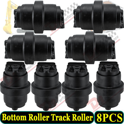 8PCS Bottom Track/Roller Heavy Duty Fit John Deere 27D Excavator Undercarriage