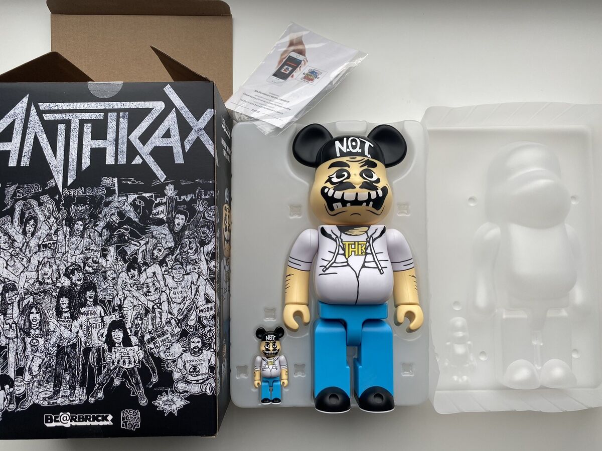 おもちゃBE@RBRICK ANTHRAX "NOTMAN" 100% & 400%