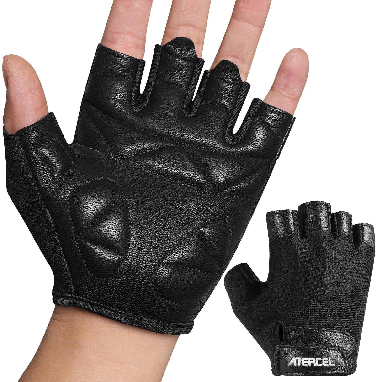 Premium Leather Workout Gloves Men and Women, Suitable for Weightlifting, Gym...