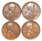(4) Lincoln Cents 1920S 1925D 1925S 1927S - Very Good - #6000-9C