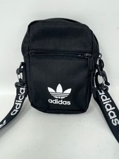Adidas Trefoil Logo Black Crossbody Shoulder Bag Adjustable Strap Unisex