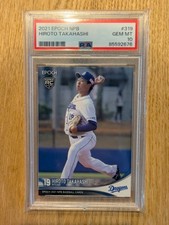 Hiroto Takahashi 2021 EPOCH NPB BASEBALL CARDS #319 RC PSA10