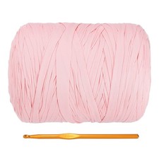T-Shirt Yarn for Crocheting with Hook, 800g/228 Yards Yarn Light Pink 