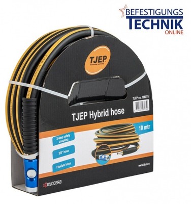 Tjep Superflex Druckluftschlauch 10 Meter Ø 3/8'' mit EU Druckluftanschlüssen Ind