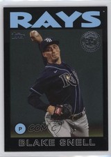 2021 Topps 1986 Baseball 35th Anniversary Black 246/299 Blake Snell #86B-9 0us5