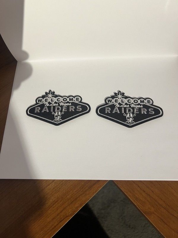 Las Vegas Raiders " Welcome to las  Vegas raiders" patches LOT ( 2 )