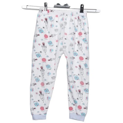 Hibobi, Pyjamahose, Größe: 110, Weiß/Mehrfarbig, Baumwolle, Print #vyA