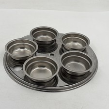 Stainless Steel Egg Poacher Insert and 5 Egg Cup Set Fits 9&rdquo; Skillets Kitchen