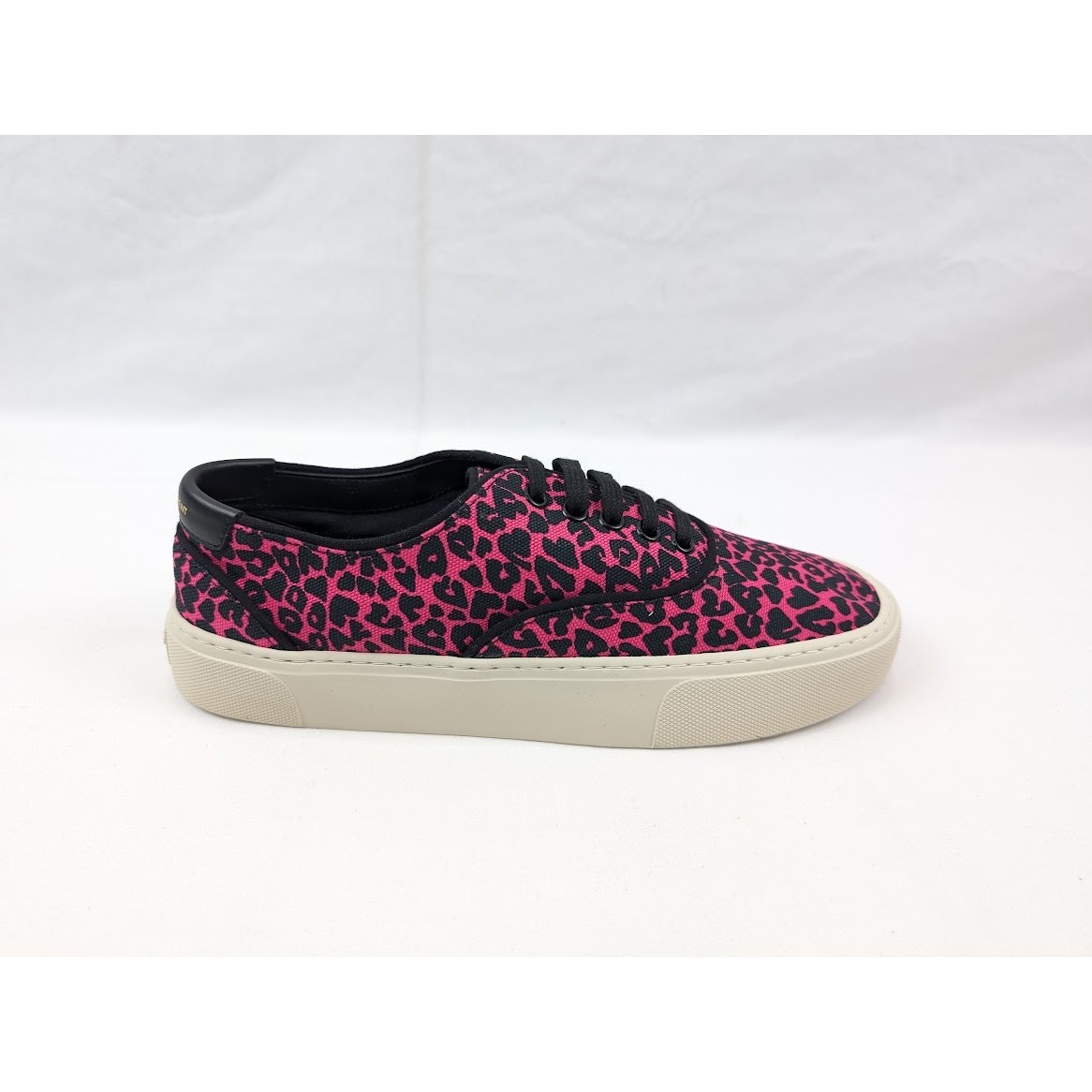 Sneakers basse Saint Laurent Paris donna Venezia SL in fuxia nero nuove con etichette 40