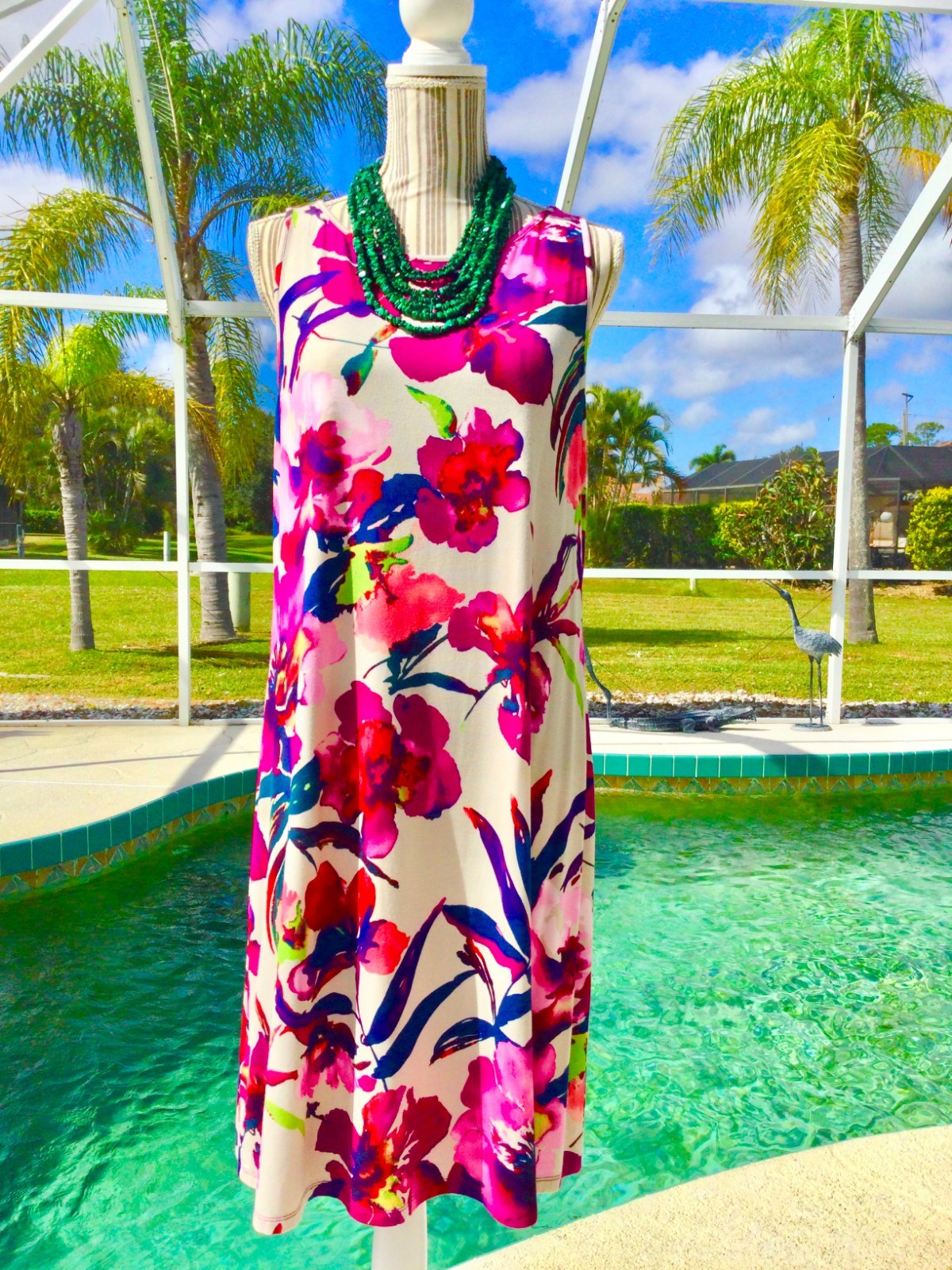 ROZ ALI Bright Multi-Colored  DRAMATIC Design/ Be… - image 10