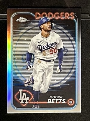 2024 Topps Chrome  Mookie Betts  #296  Lightboard Logo Refractor  DODGERS