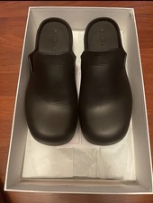 Bottega Veneta Black Comfort Clog Slip-On Women's Shoes, Low Block Heel