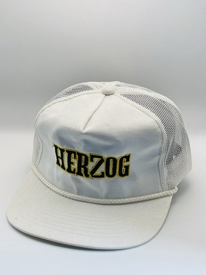 Herzog Railroad Contracting Cap - Vintage SnapBack MeshBack Roper Hat