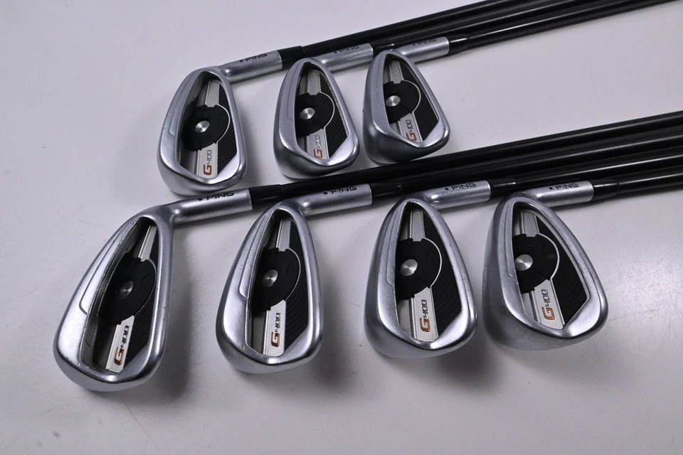 Ping G400 Irons / 4-PW / Black Dot / Senior Flex Ping Alta CB Shafts - Image 2 of 4