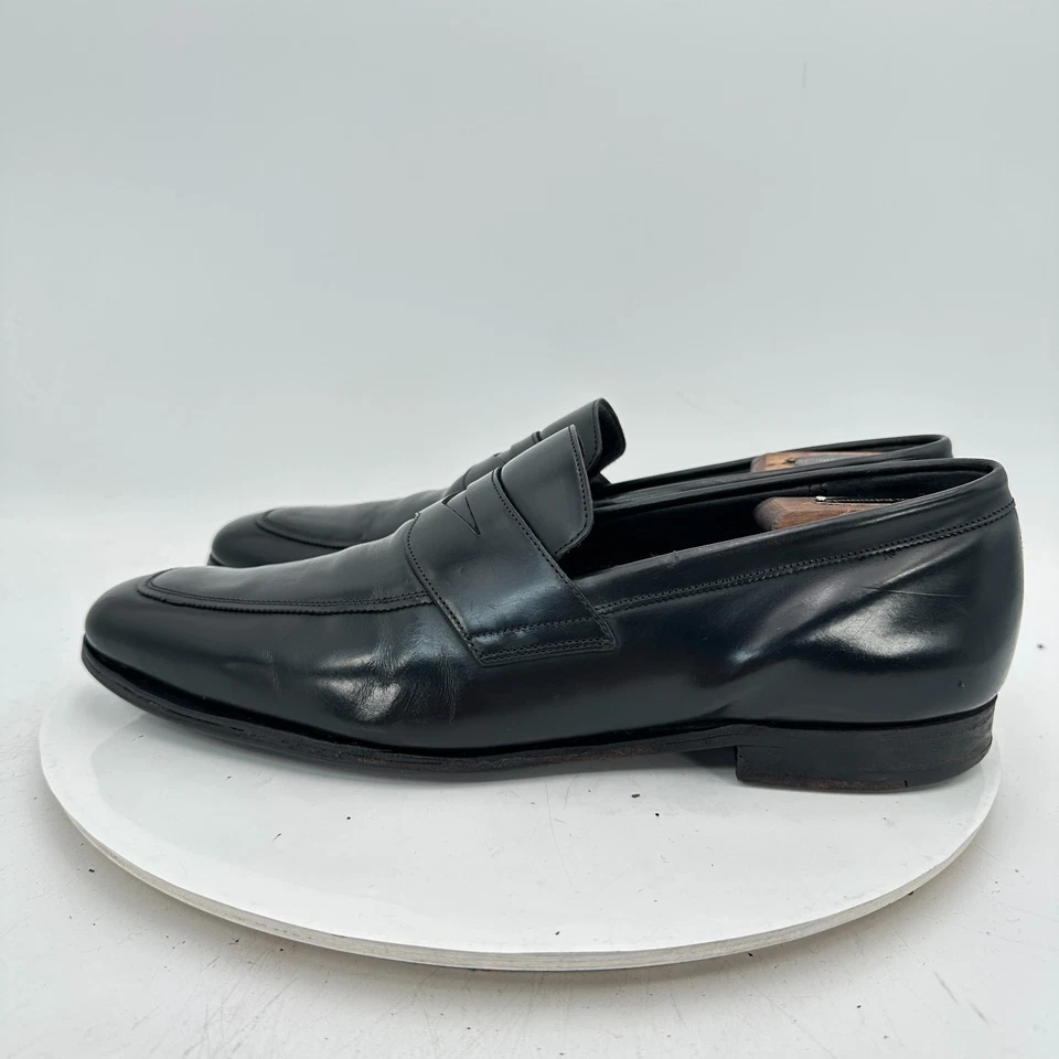 Church’s Custom Grade Livingston Black Leather England Loafer UK 9 F US 10D Shoe - Image 2 of 4