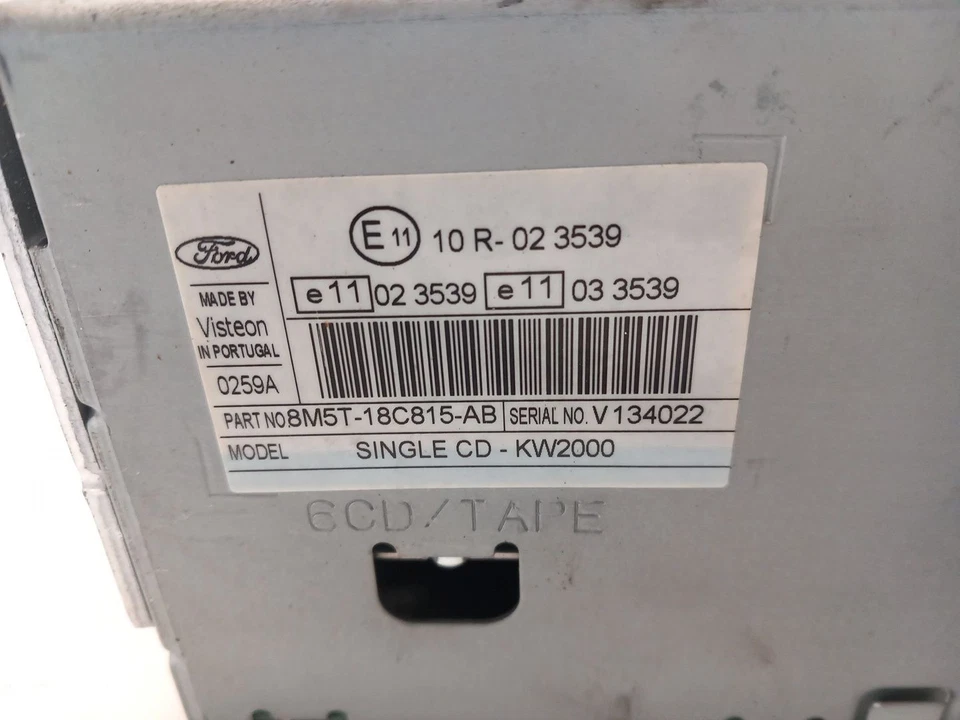 8M5T18C815AB AUDIOSYSTEM / RADIO-CD / 2357604 FÜR FORD FOCUS II TURNIER DA_, FF - Bild 3 von 4