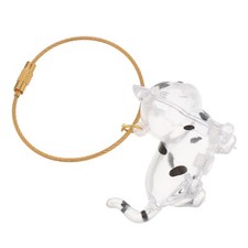 Cat Hair Memorial Clear Storage Box Keychain Pet Keepsake Organizer