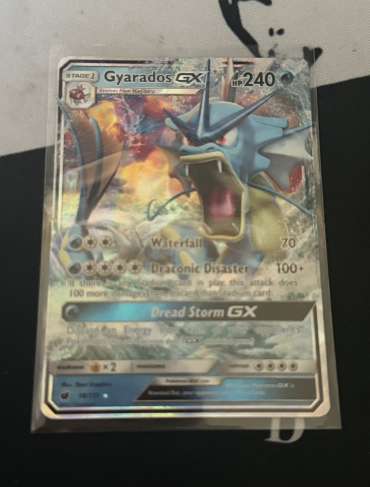 Pokémon Gyarados GX 18/111 SM Crimson Invasion Ultra Rare Holo Eng 240HP