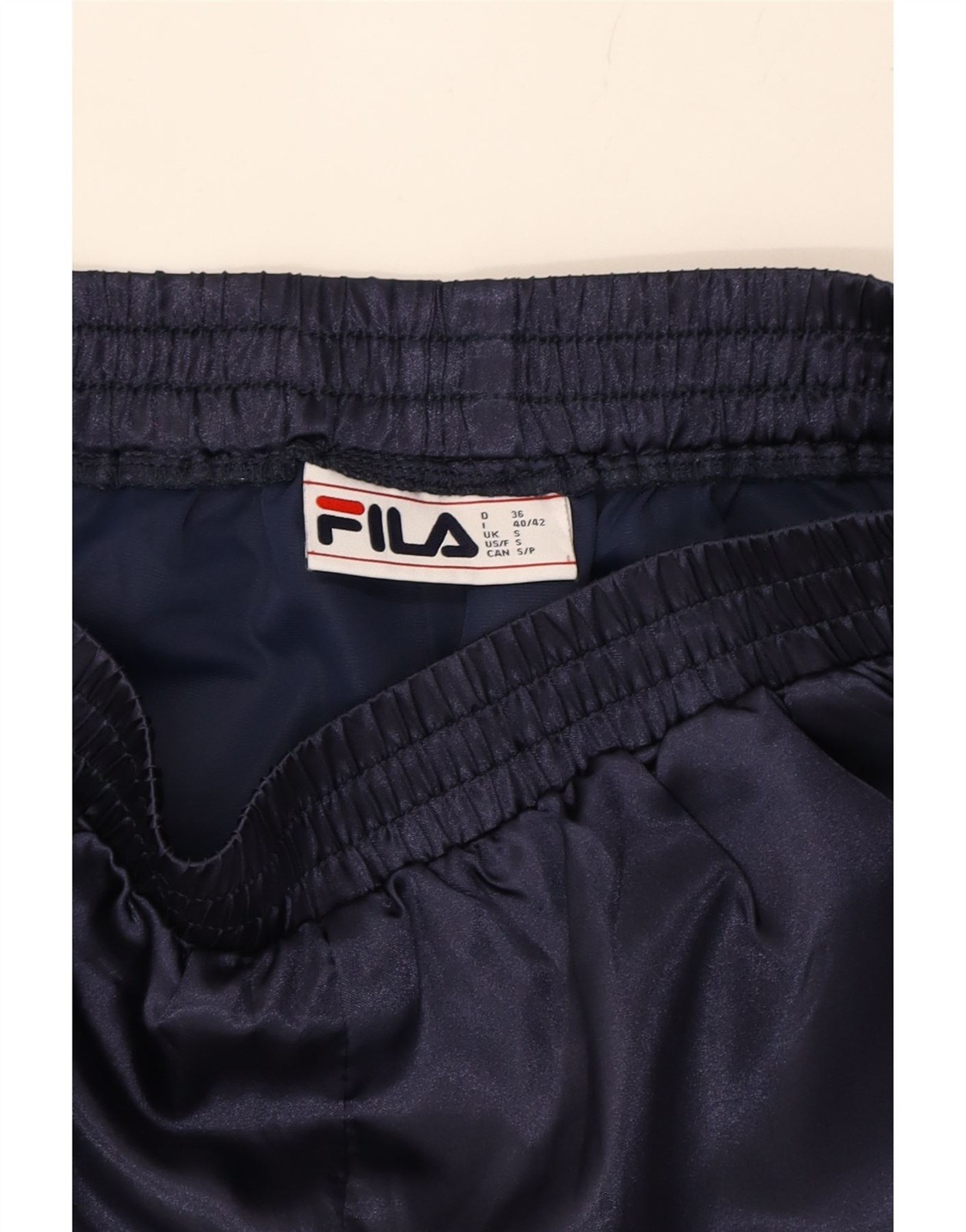 FILA pantaloncino sportivo donna UK 8 piccolo blu navy poliestere DO33