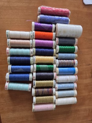 Thread Sew Vintage W. Getmany Pack of 30 Various  Metallic Metrosene  Sulky Misc