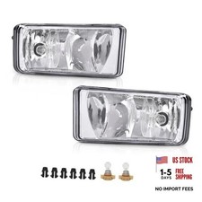 Front Fog Lights Lamps Compatible with Chevy 2007-2015 Chevy Silverado Clear