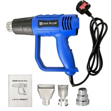 2000W Electric Heat Gun Hot Air Paint Stripper 300°C/600°C + 3 Nozzles DIY Too