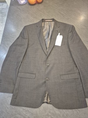 Ben Sherman Kings Tailored Fit Anzugjacke, Smoked Pearl Grey Größe 40 L
