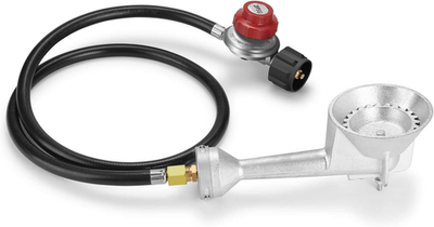 #ad High Pressure Cast Iron round Burner Head with 4FT Propane Regulator and Hose $56.99