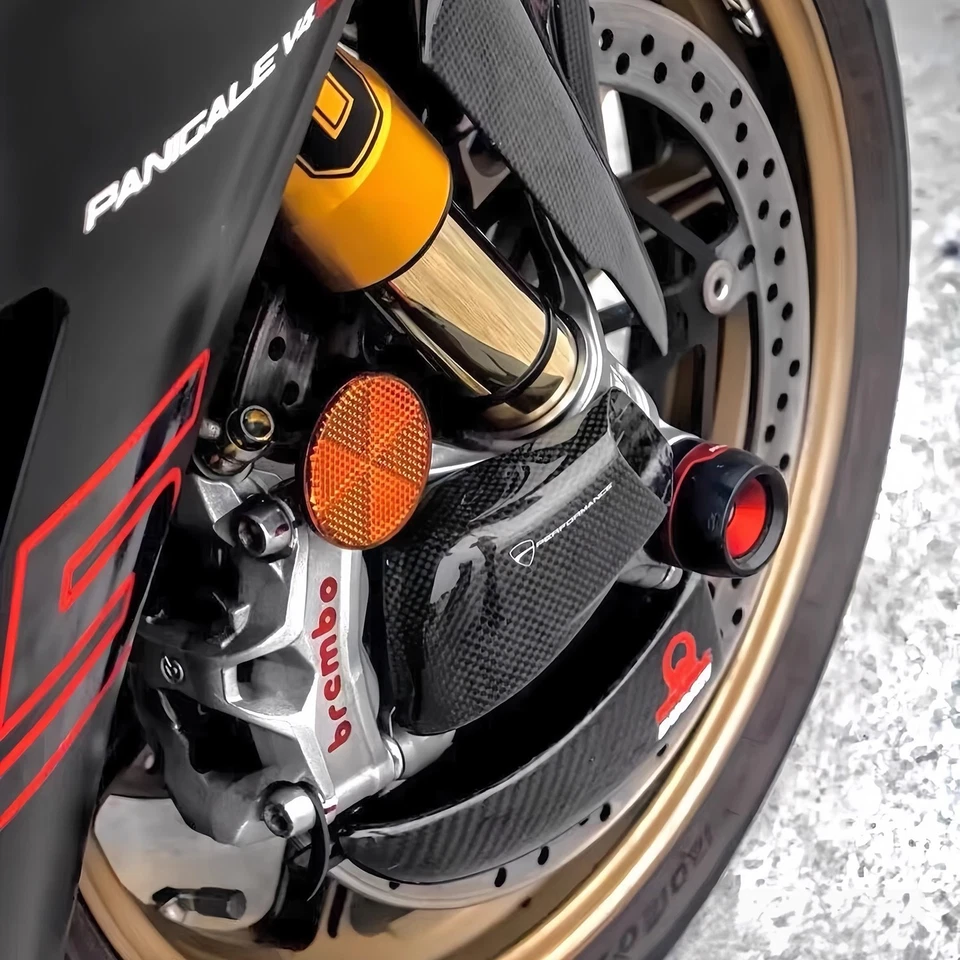 Cubierta de radiador de pinza de fibra de carbono para APRILIA RSV4/R/RRF/fábrica 2009-2017 Foto 2 de 4