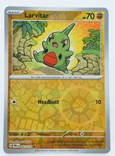 Pokémon Larvitar 047/131 Sv: Prismatic Evolutions Stamped Card