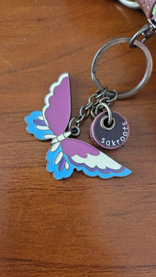 Bolso Bandolera Sak Roots Multicolor Floral Retazos Imitación Cuero Mariposa Foto 4 de 4