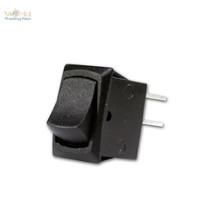 Mini-Wippenschalter Schwarz 2-Polig Max. 250V/3A Wippschalter Schalter Schaltend