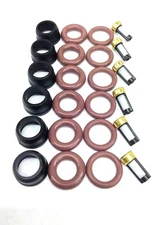FUEL INJECTOR REPAIR KIT O-RINGS FILTERS PINTEL CAPS GM 3.8L V6 12586551